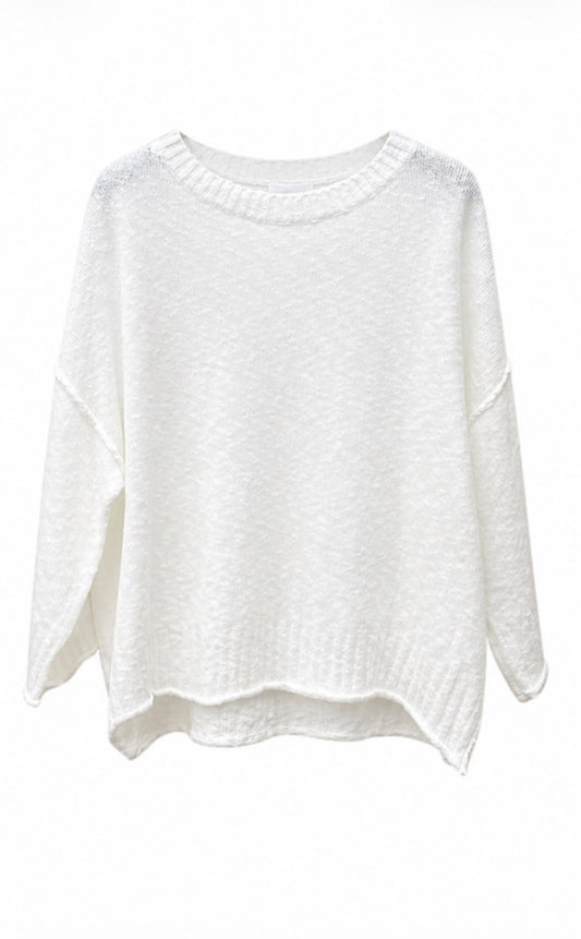 Cotton Relaxed Coastal Sweater - 606River
