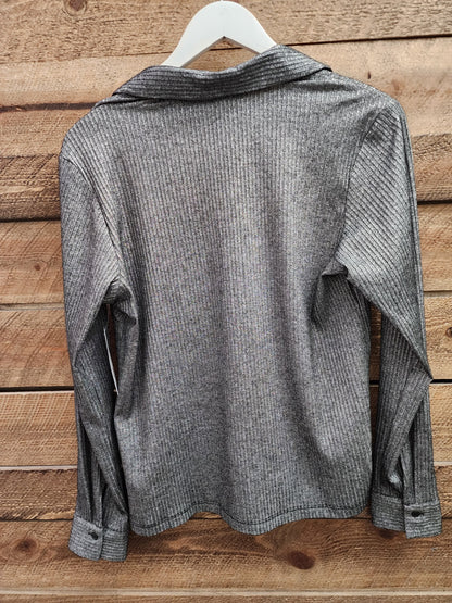 Insight Black with Silver Shine Blouse