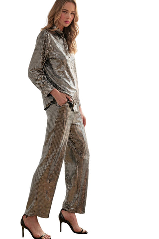 Joh Jenika Sequin Silver Pant