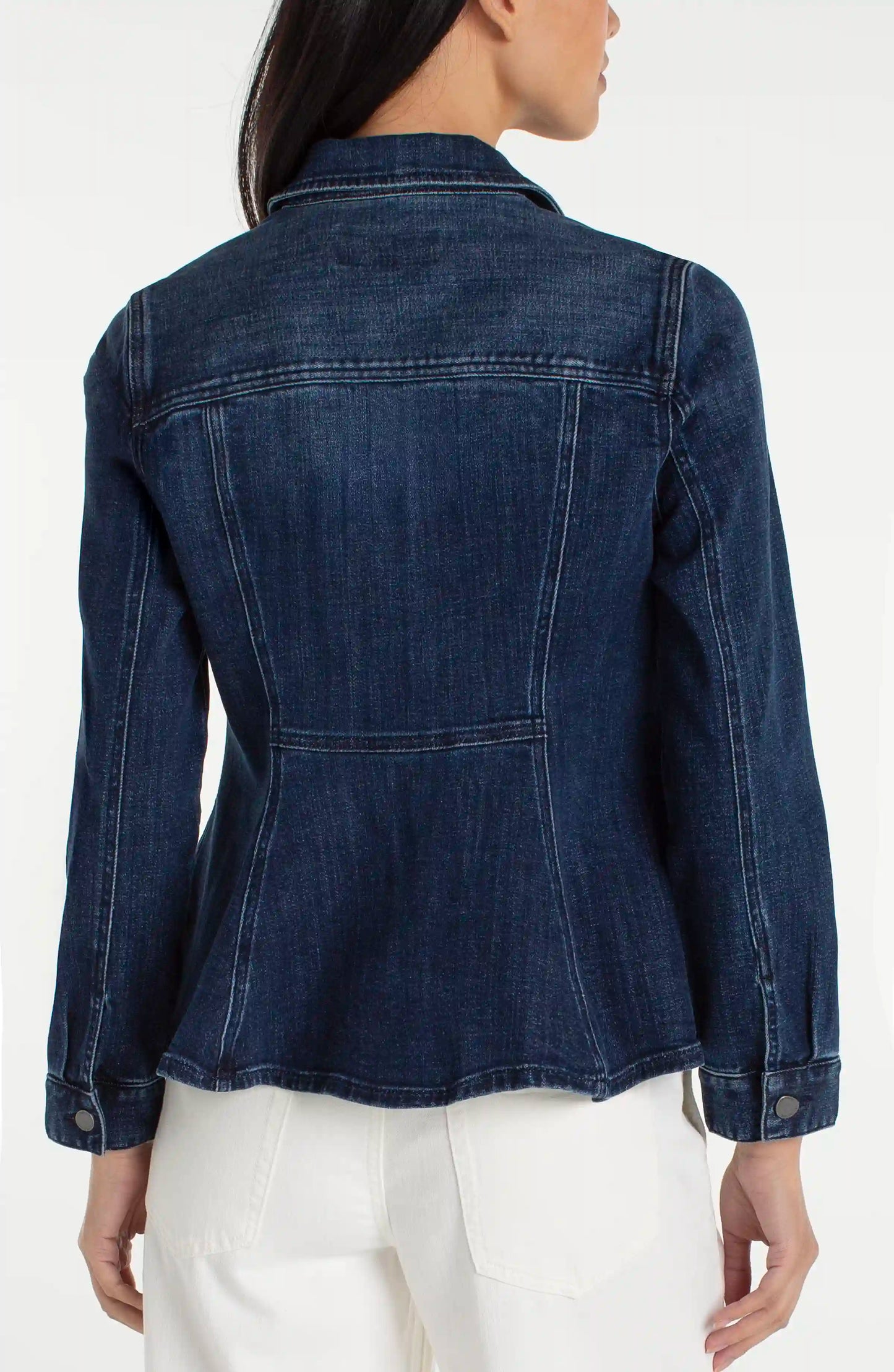 Denim Fit And Flare Jacket by Liverpool - 606River