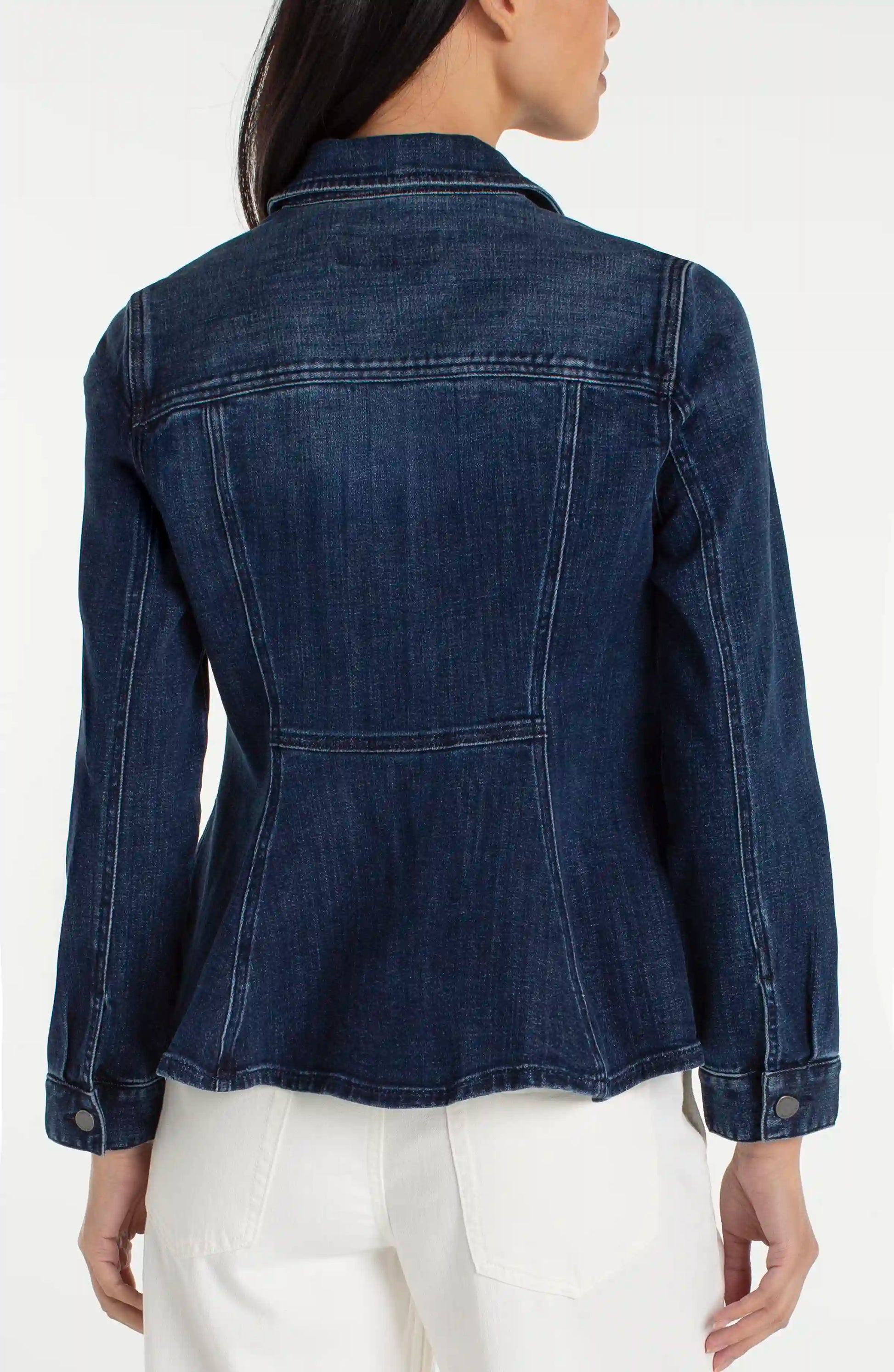 Denim Fit And Flare Jacket by Liverpool - 606River