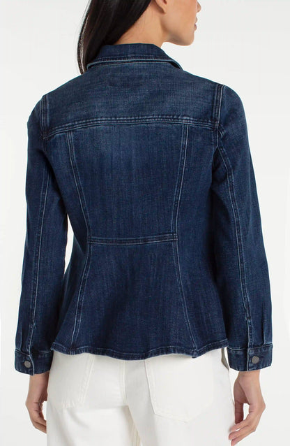 Denim Fit And Flare Jacket by Liverpool - 606River
