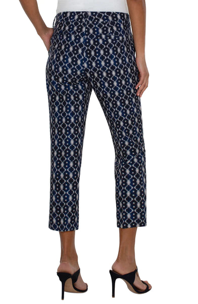 Liverpool KELSEY CROP TROUSER WITH SIDE SLIT