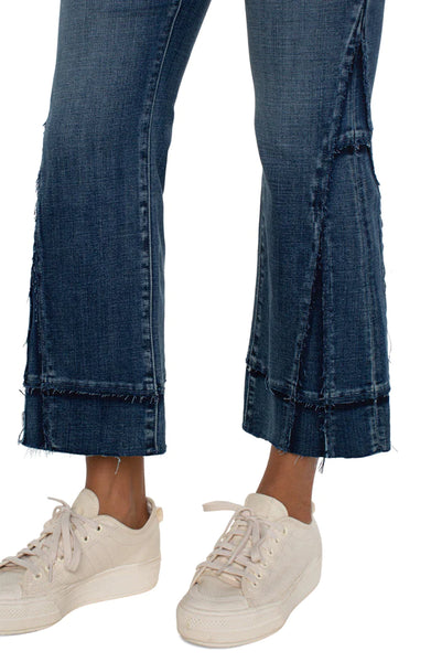 Liverpoll Hannah Crop Flare Denim Jeans