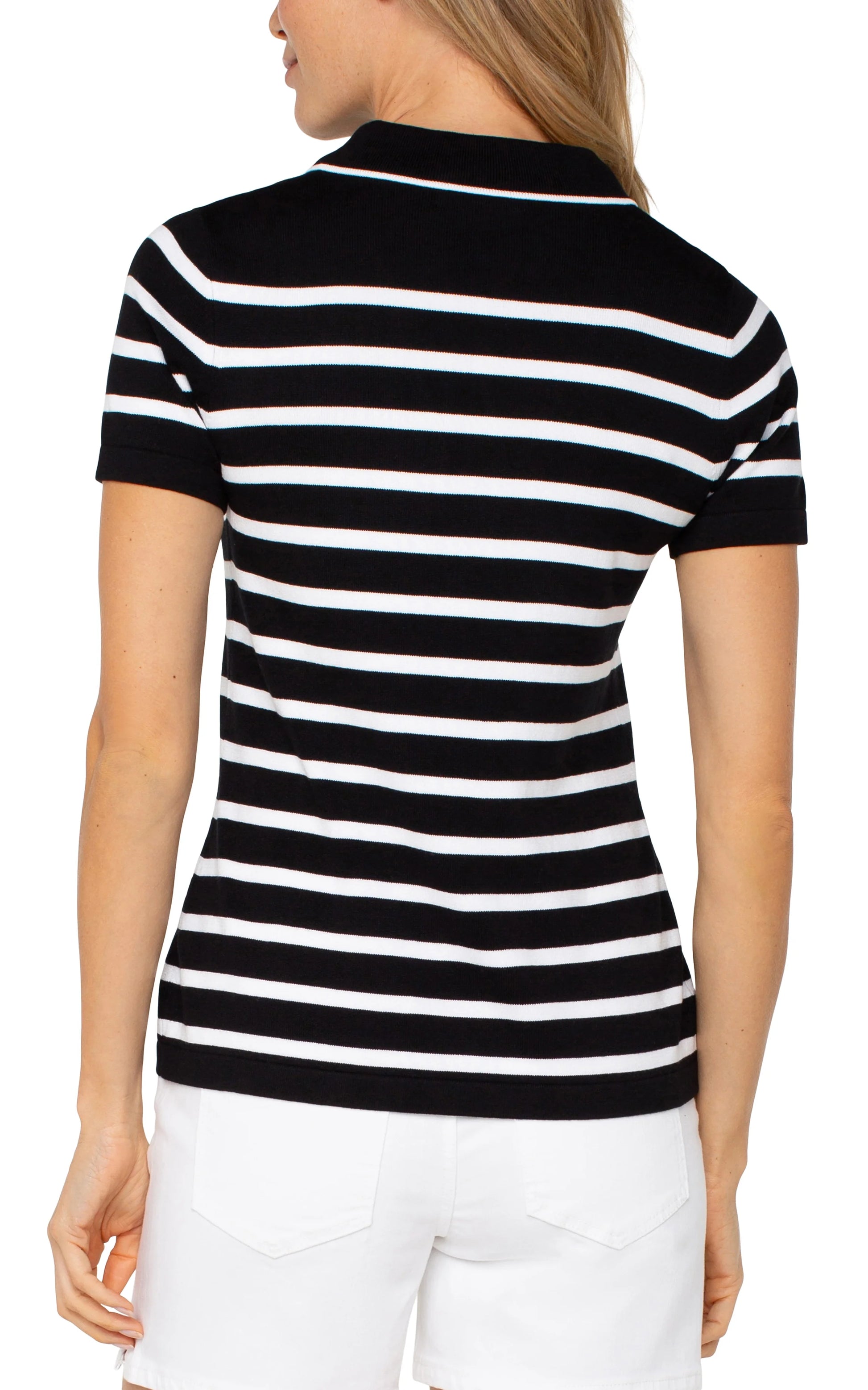 Liverpool Black White Stripe Top - 606River