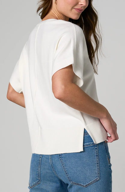 Liverpool Short Sleeve V-Neck Soft Sweater
