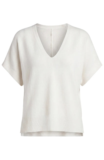Liverpool Short Sleeve V-Neck Soft Sweater