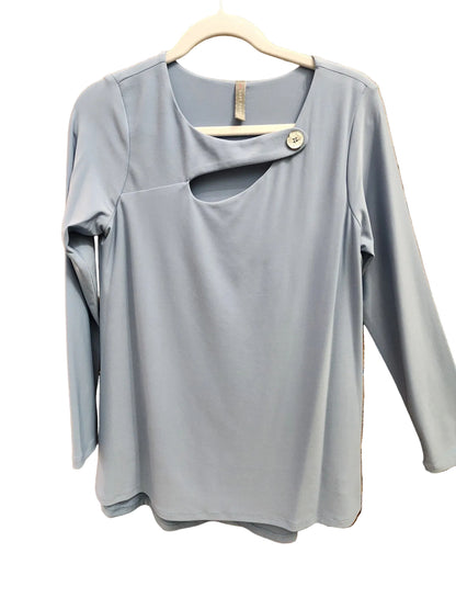 Last Tango Button Strap Neck Blouse - 606River
