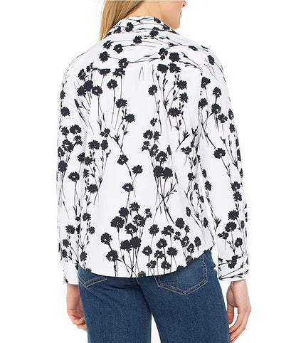 Liverpool Button Down Blooms Blouse