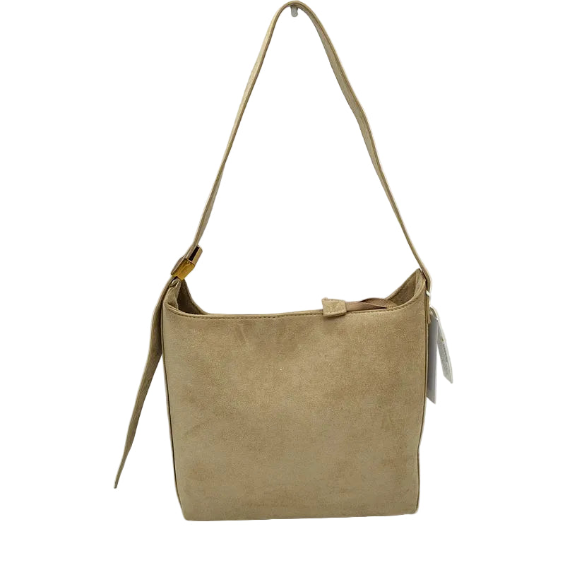 Taupe Faux Suede Shoulder Bag 0146 - 606River