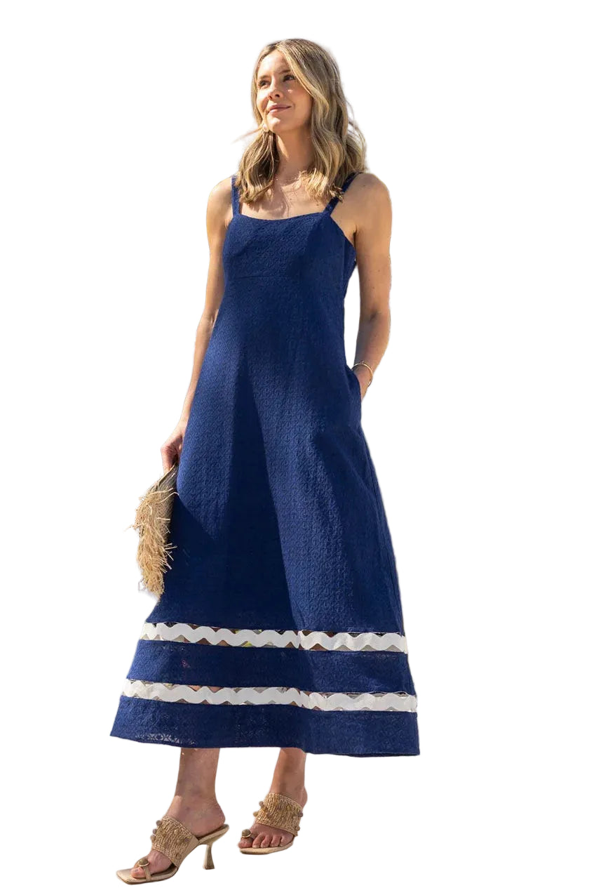 Duffield Lane Navy White Marla Dress - 606River