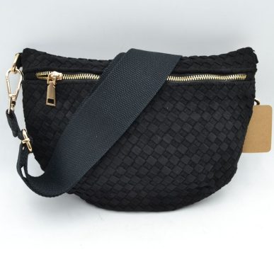 Crossbody Faux Suede Weeve Bag - 606River