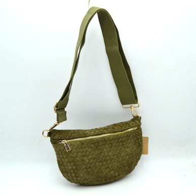 Crossbody Faux Suede Weeve Bag - 606River