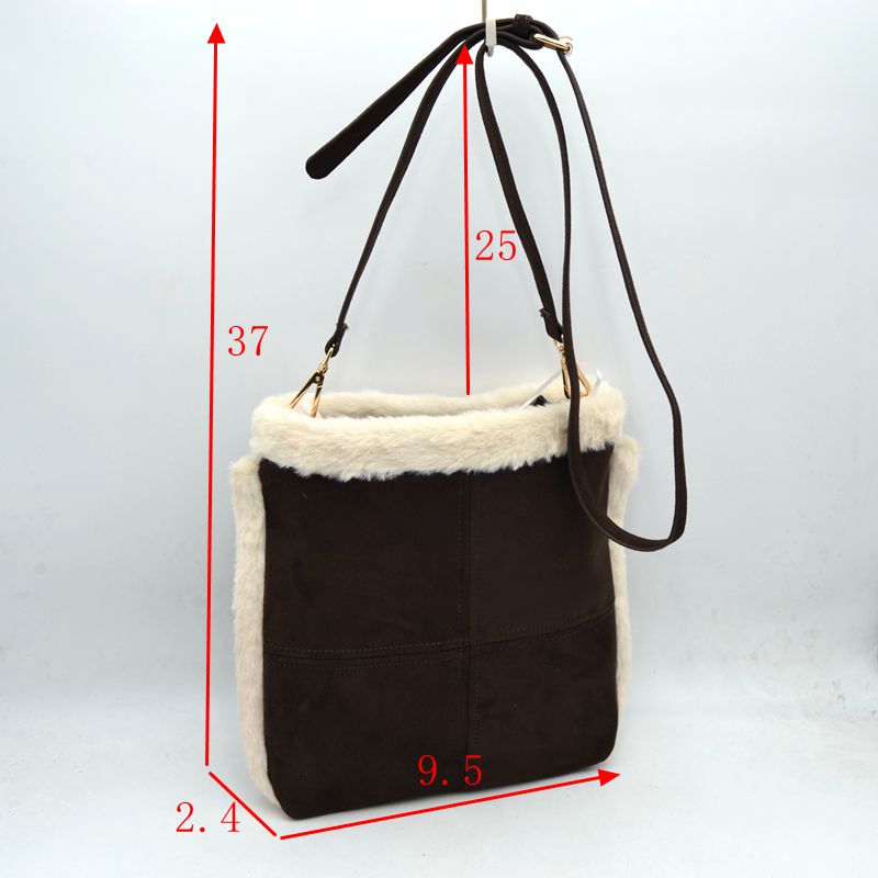 Faux Shearling Suede Bag N2831 - 606River