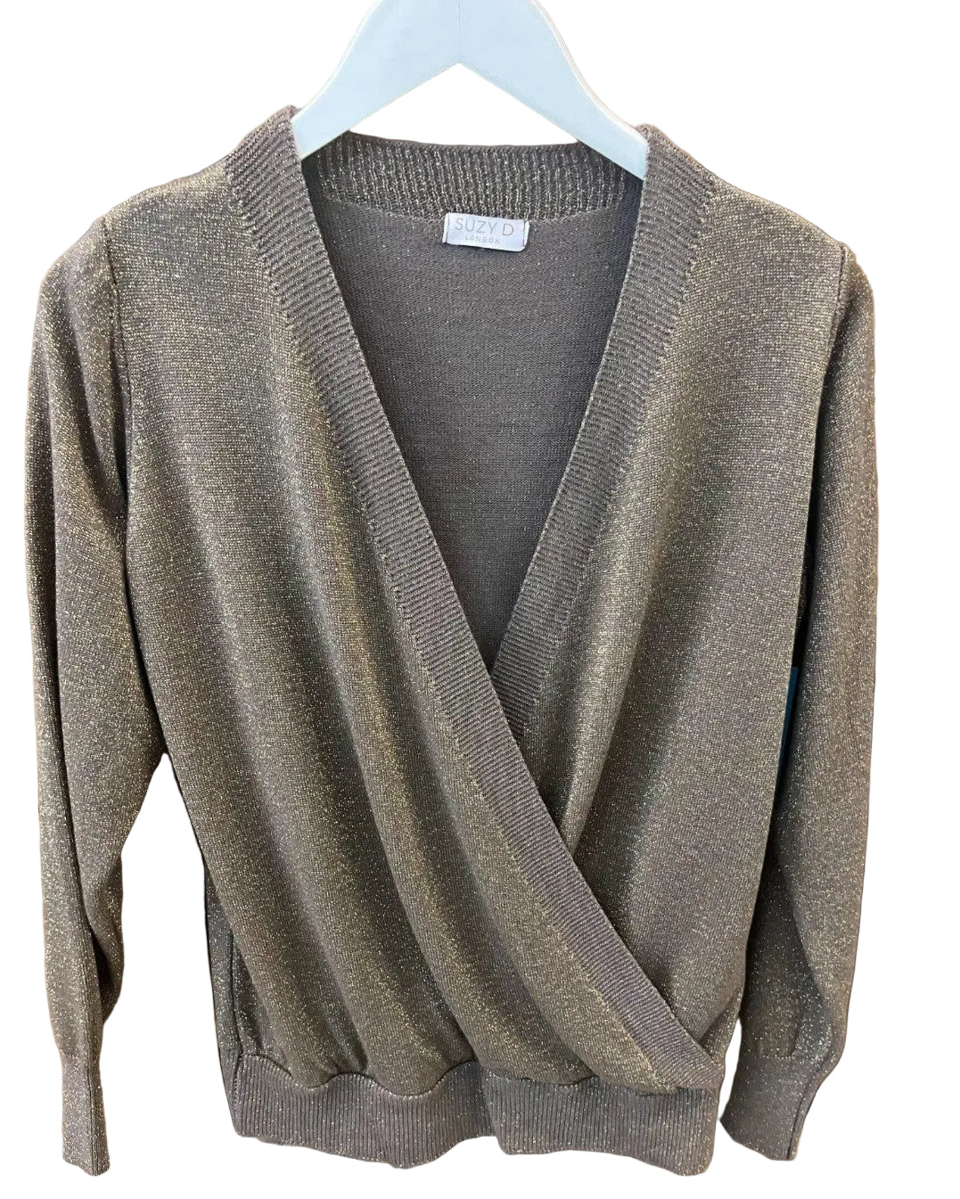 Suzy D Crossover Lurex Top