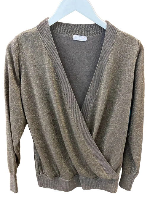 Suzy D Crossover Lurex Top