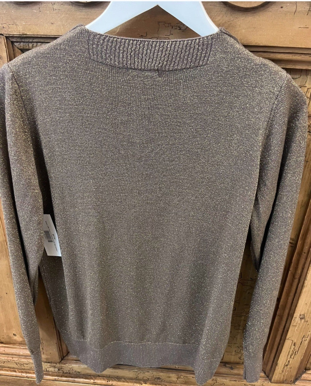 Suzy D Crossover Lurex Top