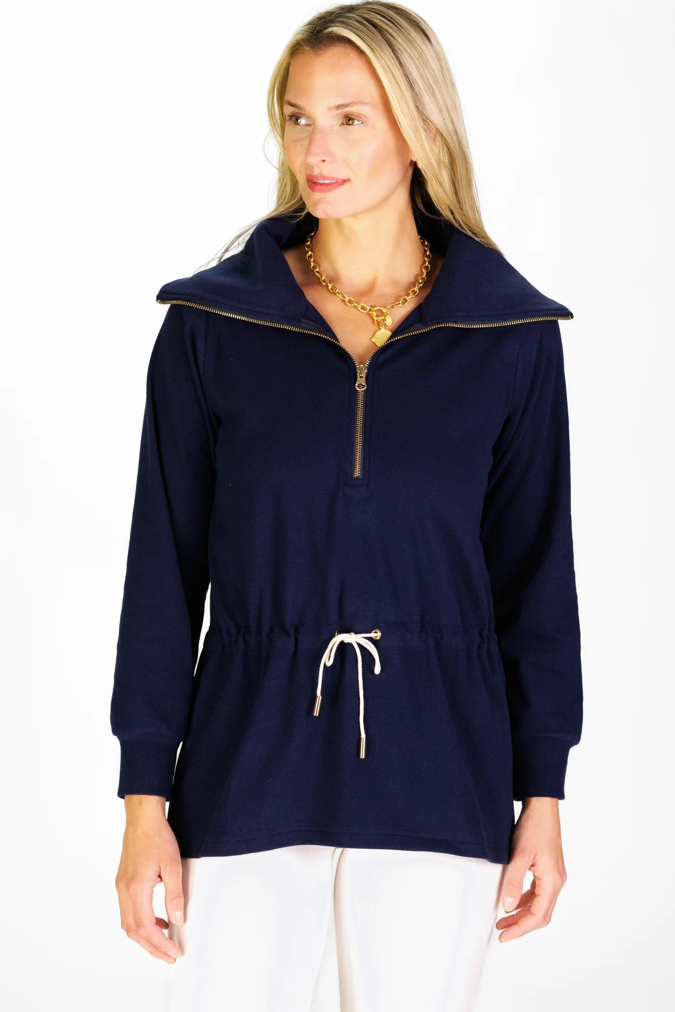 Terra Navy Duffield Top - 606River