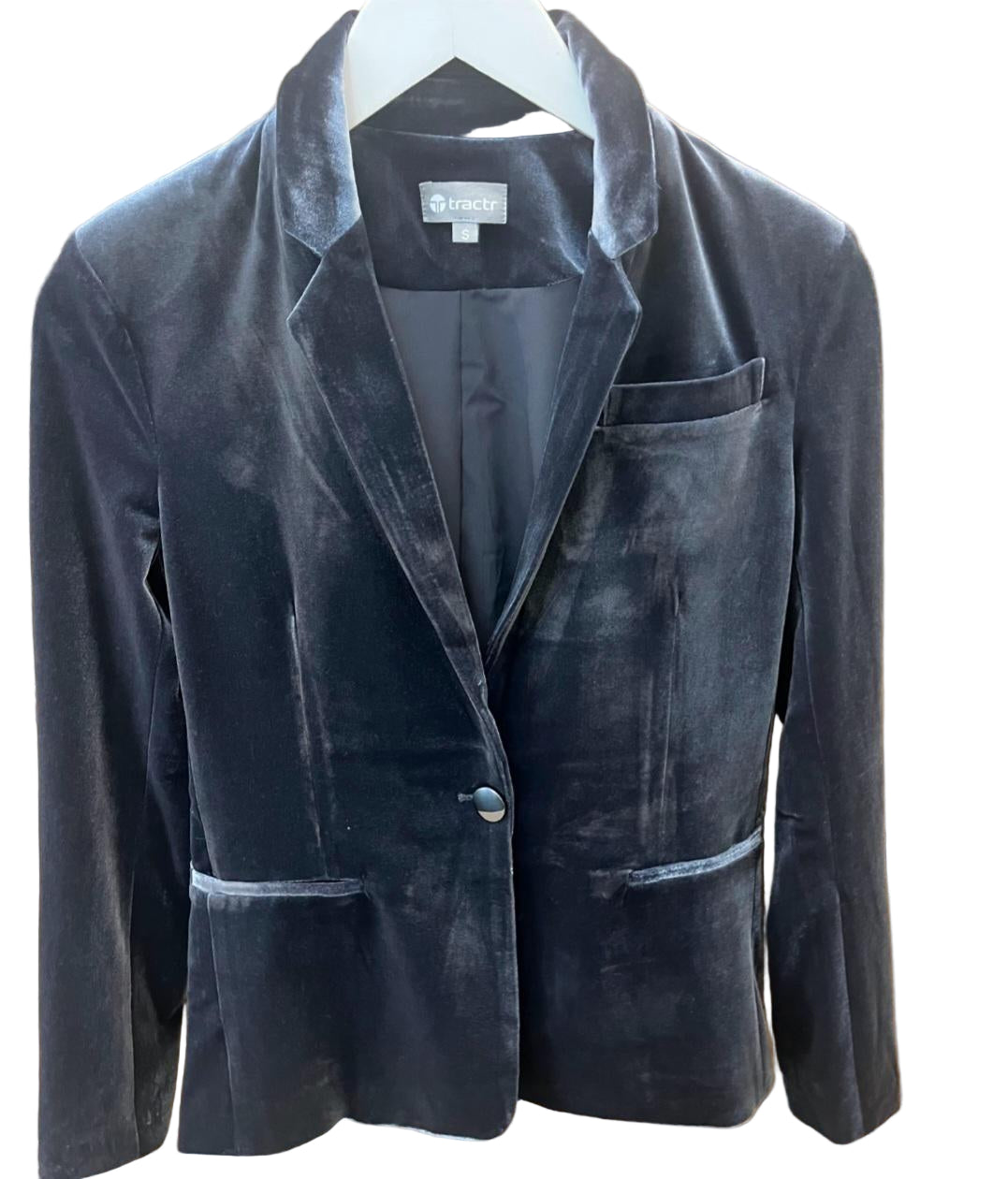 Tractr Velvet Blazer