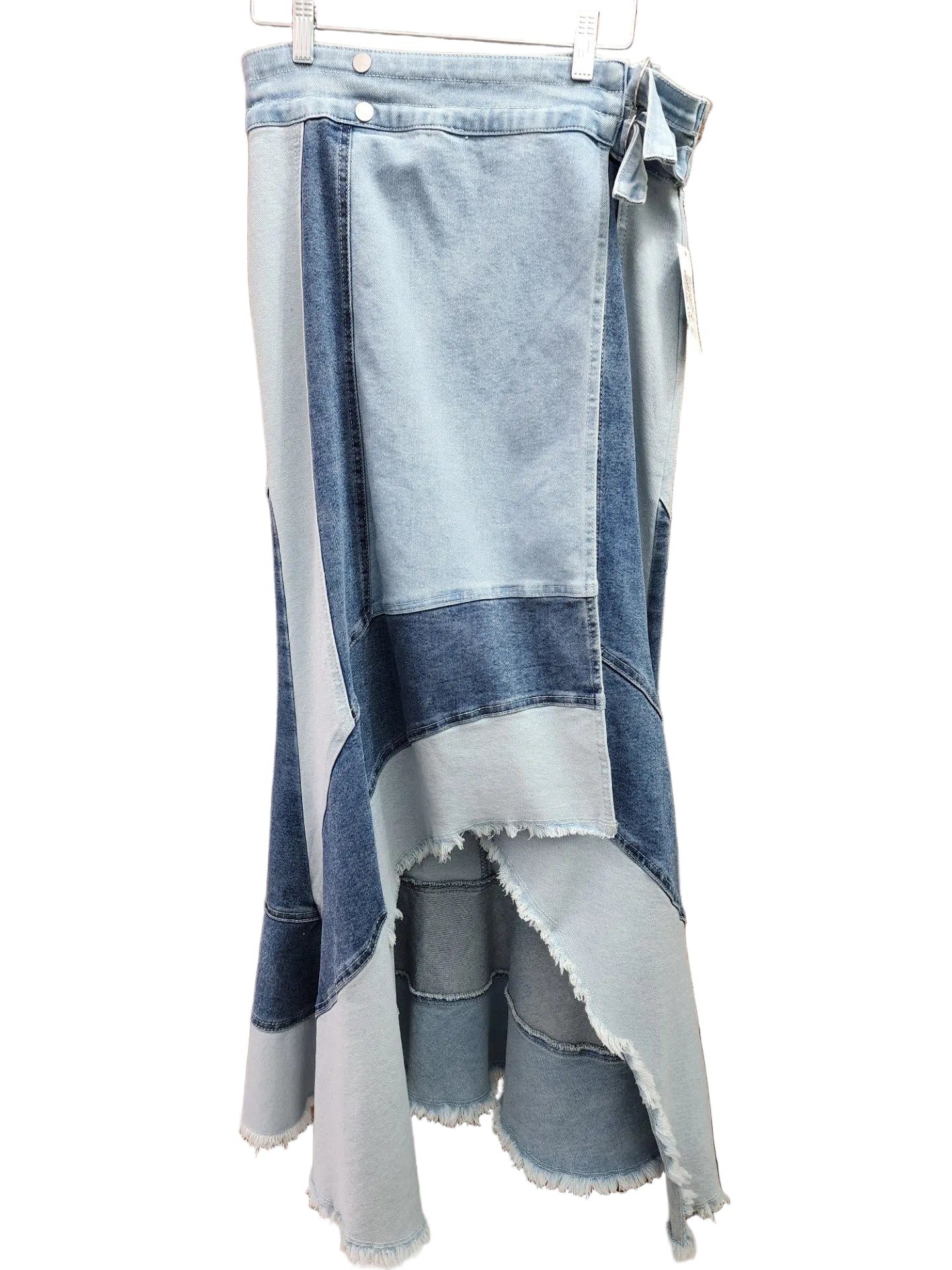 Tractr Two Tone Wrap Style Skirt