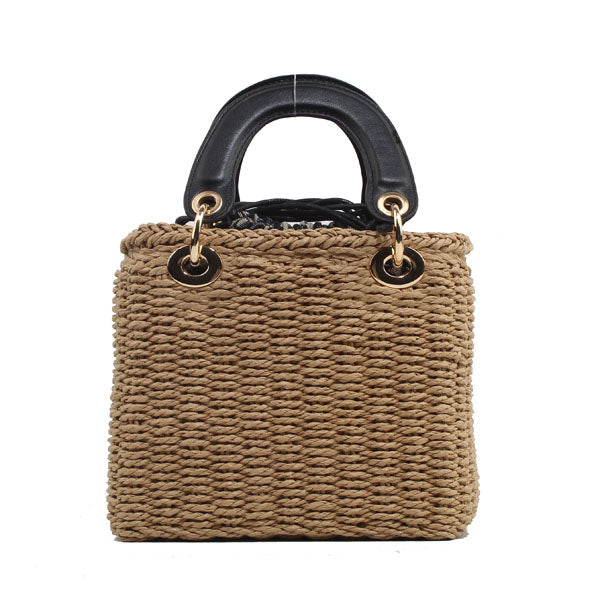 Designer Inspire Straw Bucket Bag - 606River