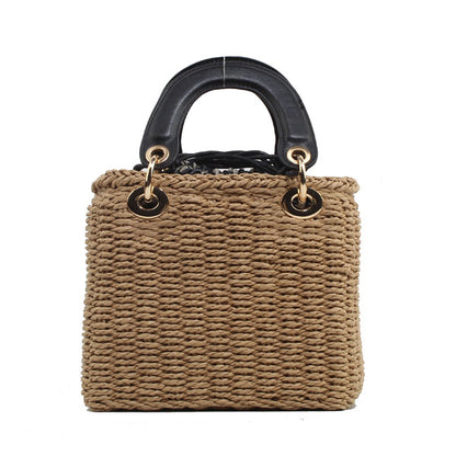Designer Inspire Straw Bucket Bag - 606River