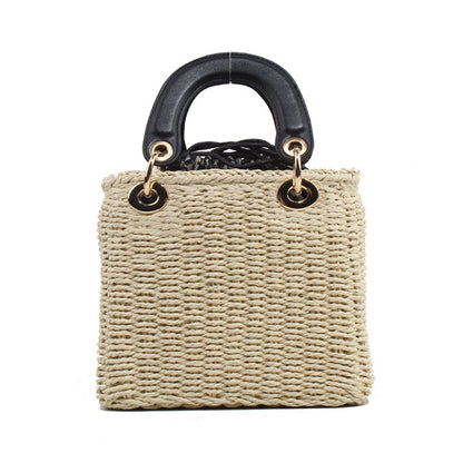 Designer Inspire Straw Bucket Bag - 606River