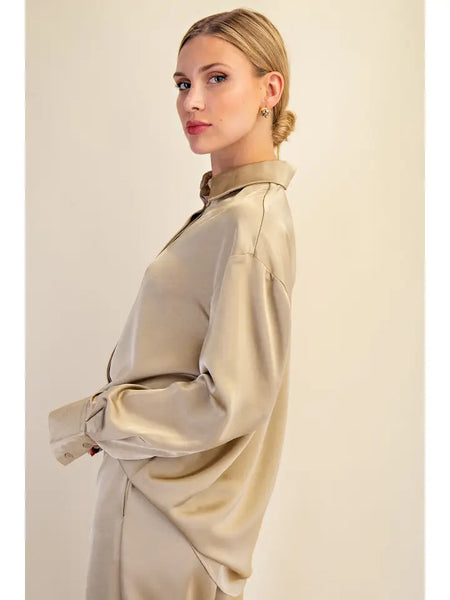 Glam Button Down Blouse