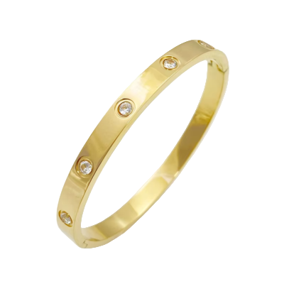 Gold-toned Bangle Bracelet