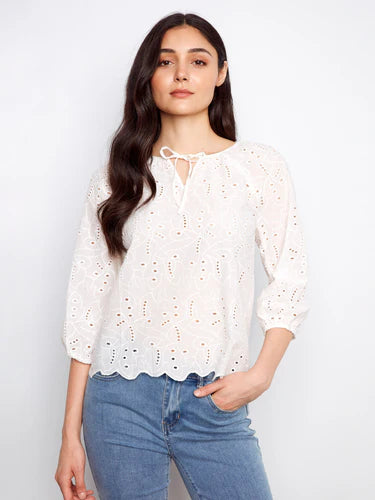 Charlie B white ilot Cotton Top - 606River