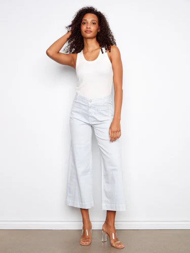 Charlie B Blue Pin Stripe Jeans - 606River