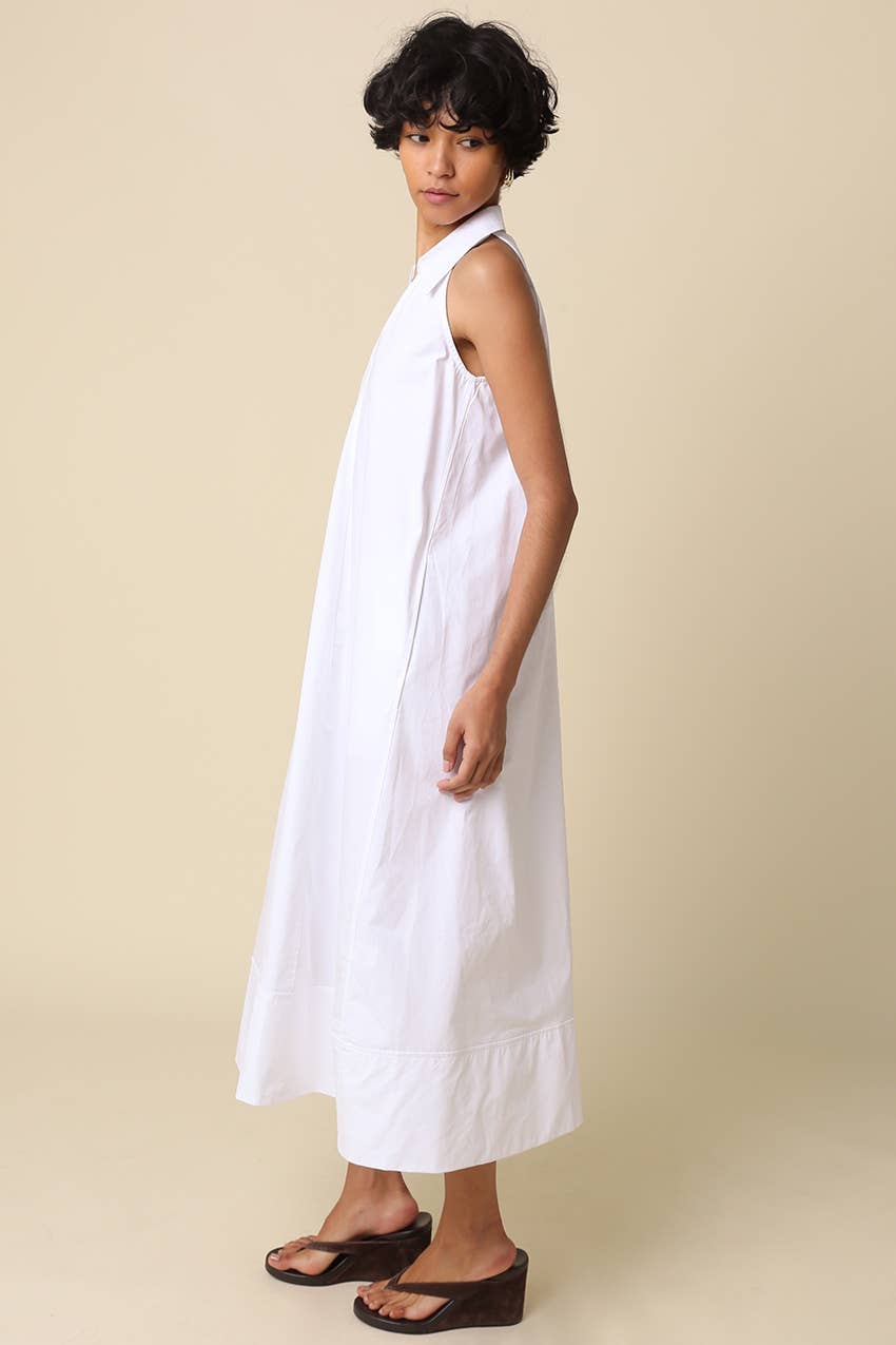 Clara Collared A-Line Maxi Dress - 606River