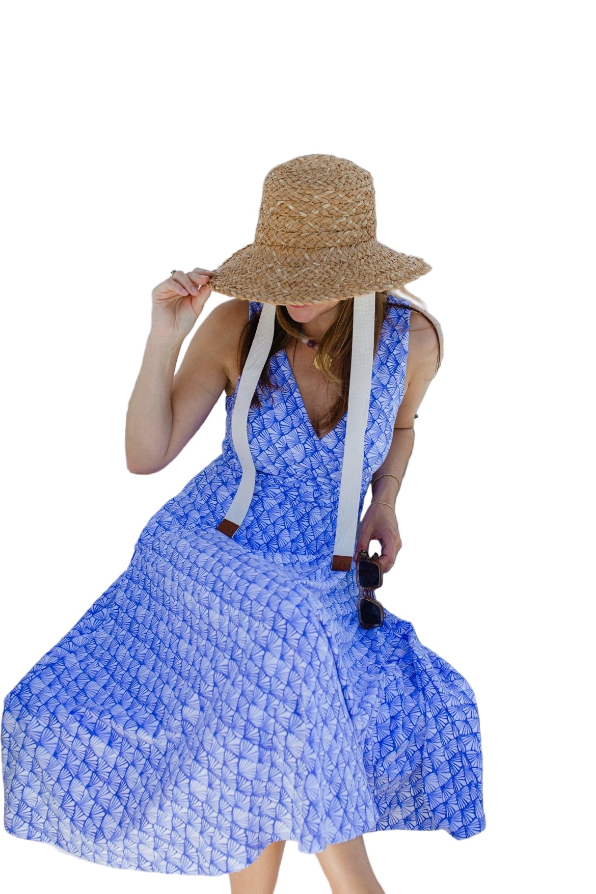 Flattering V-Neckline Summer Susan Dress By Duffield Lane - 606River