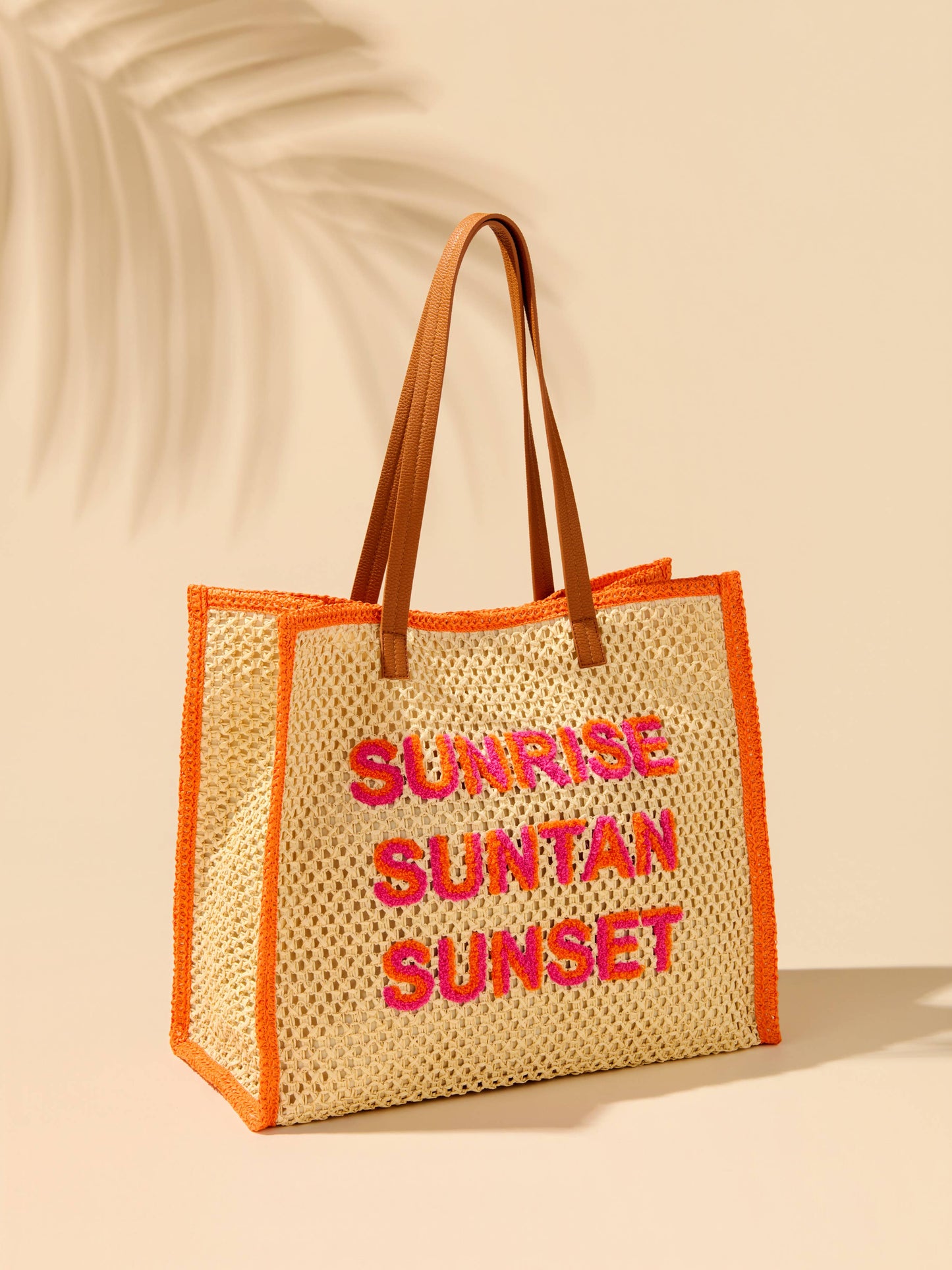 "SUNRISE SUNTAN SUNSET" TOTE,NATURAL - 606River
