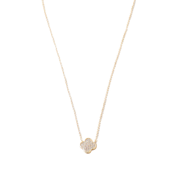 Clover Delicate Zirconia Necklace