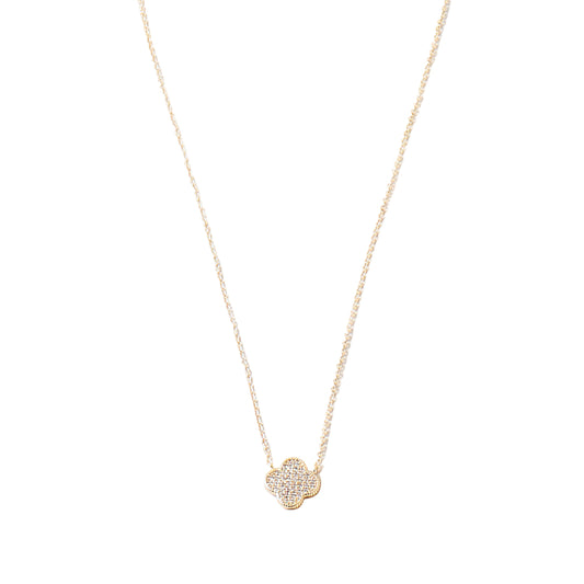 Clover Delicate Zirconia Necklace