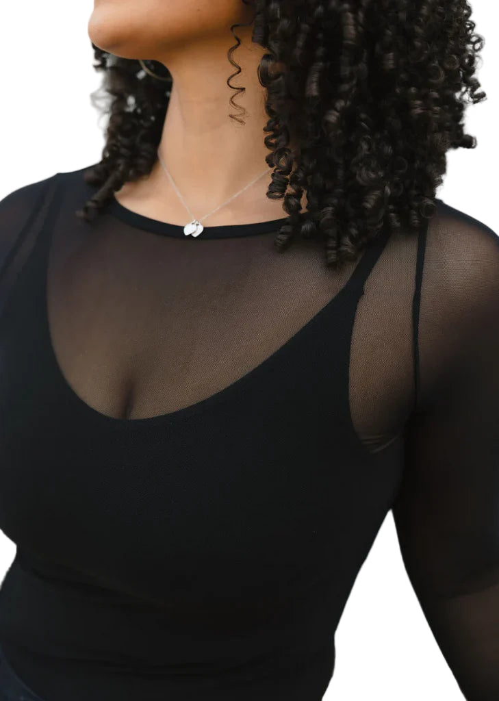 Elietian Black Sheer Top - 606River