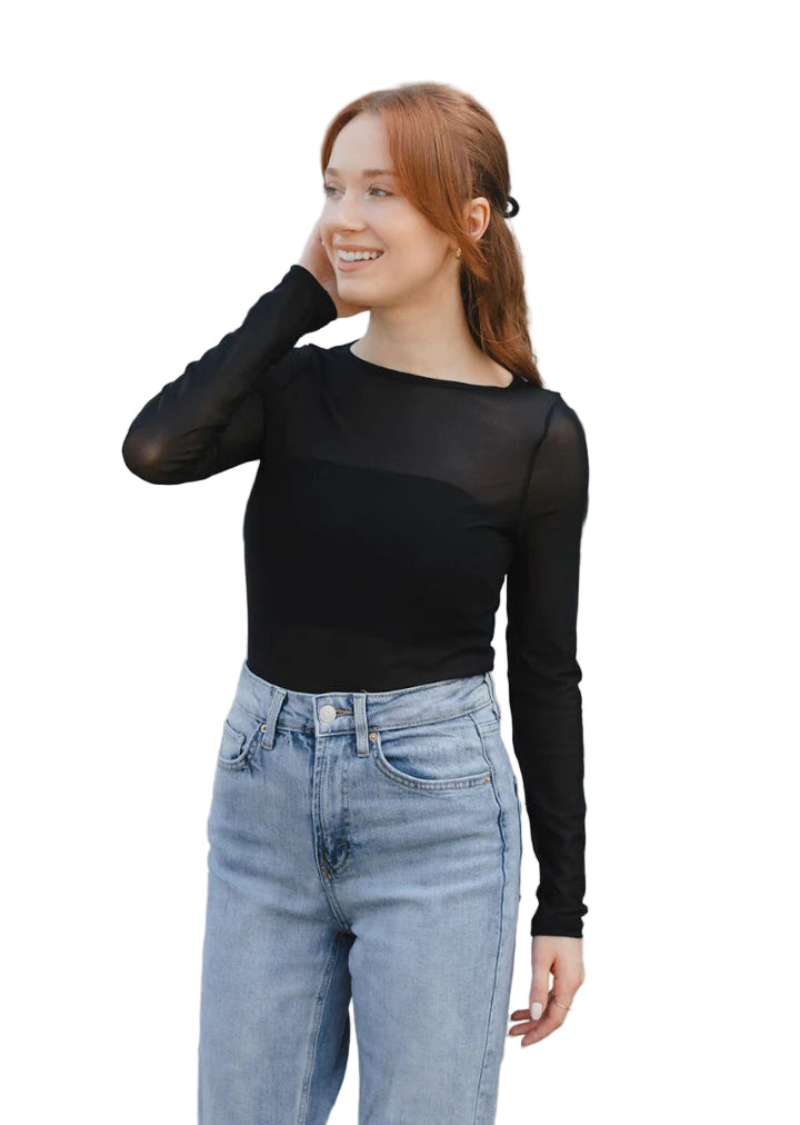 Elietian Black Sheer Top - 606River