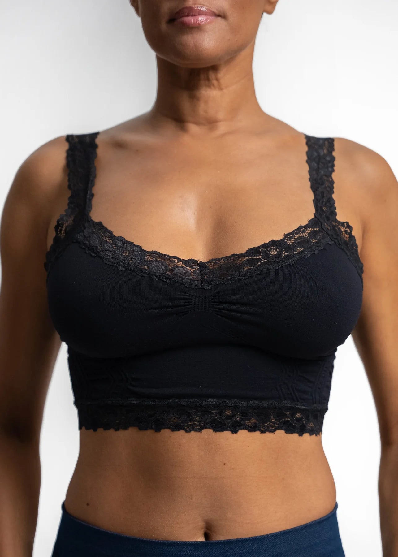 Elietian One Size Lace Trim Bralette - 606River