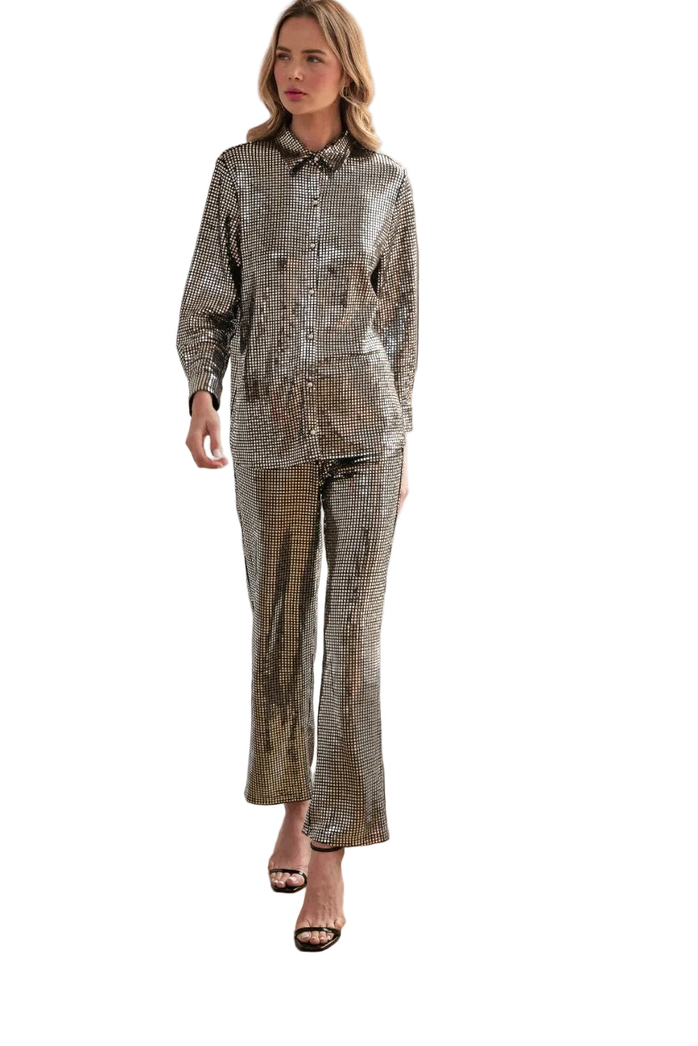 Joh Jenika Sequin Silver Pant - 606River