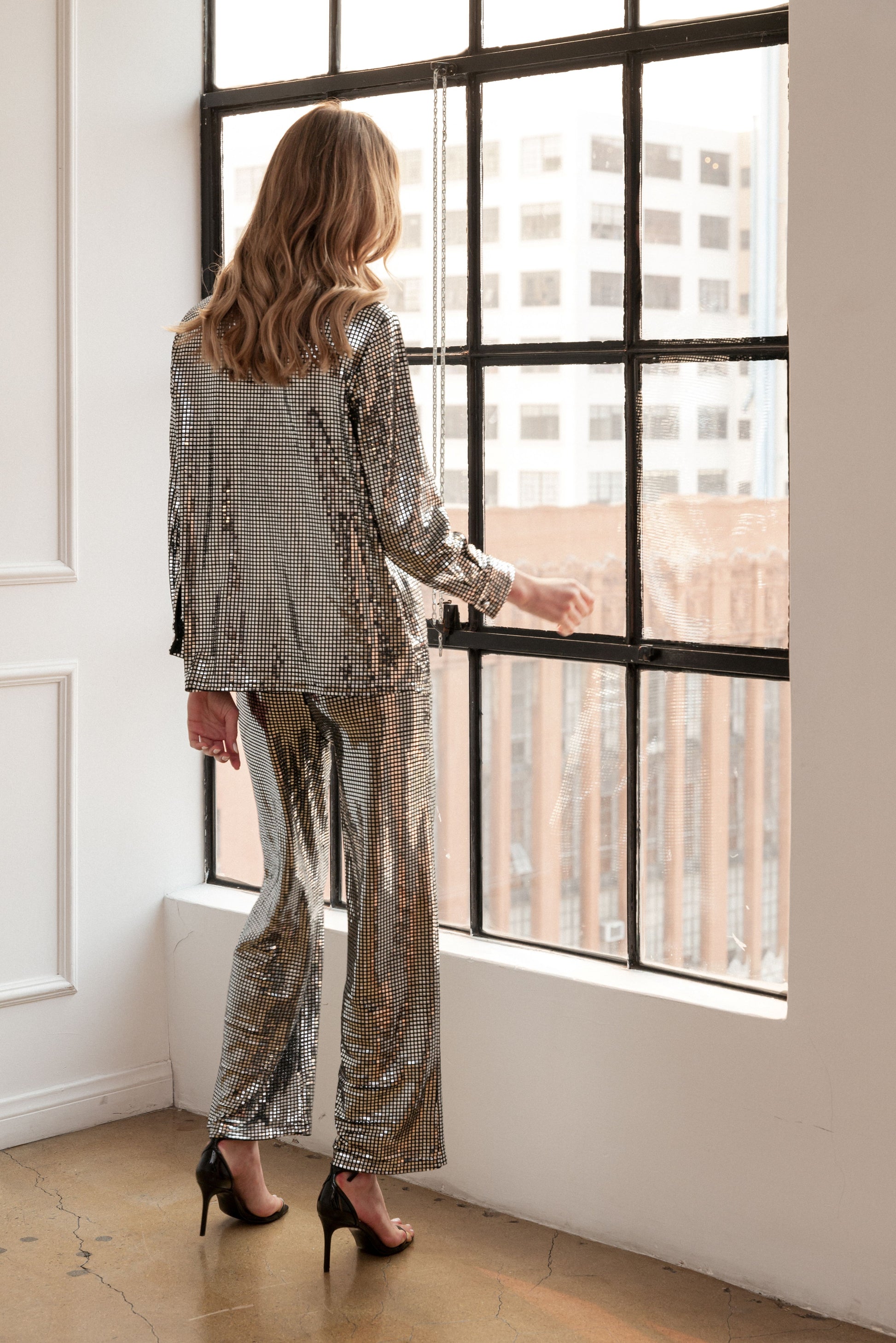 Joh Silver Sequin Holiday Top - 606River