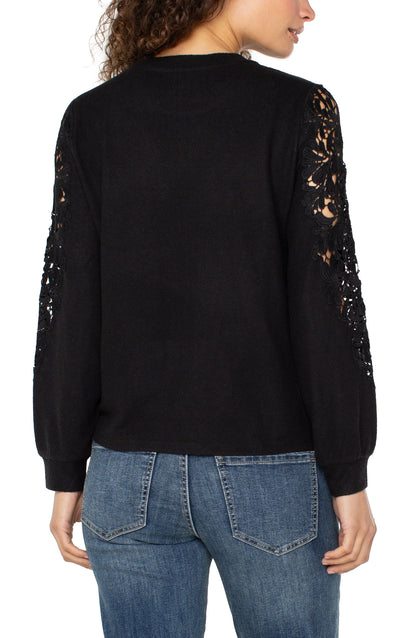 Liverpool Luxury Lace Casual Top