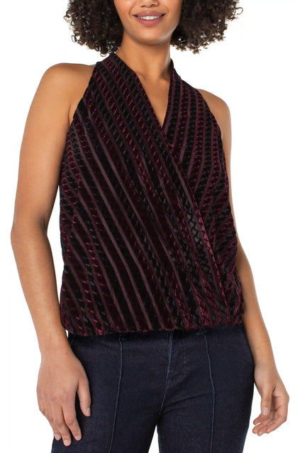 Liverpool Sleeveless Velvet top