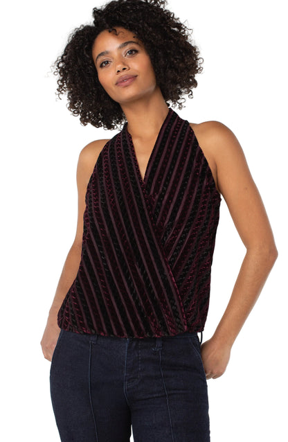 Liverpool Sleeveless Velvet top