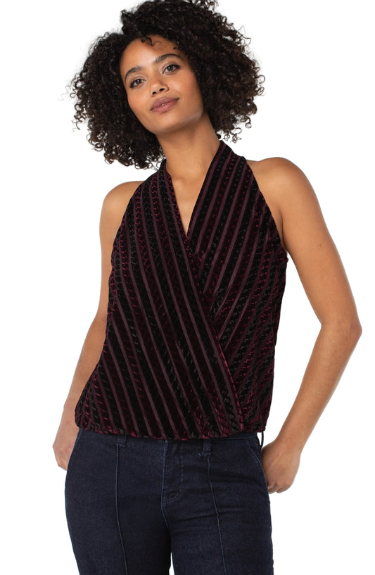 Liverpool Sleeveless Velvet top