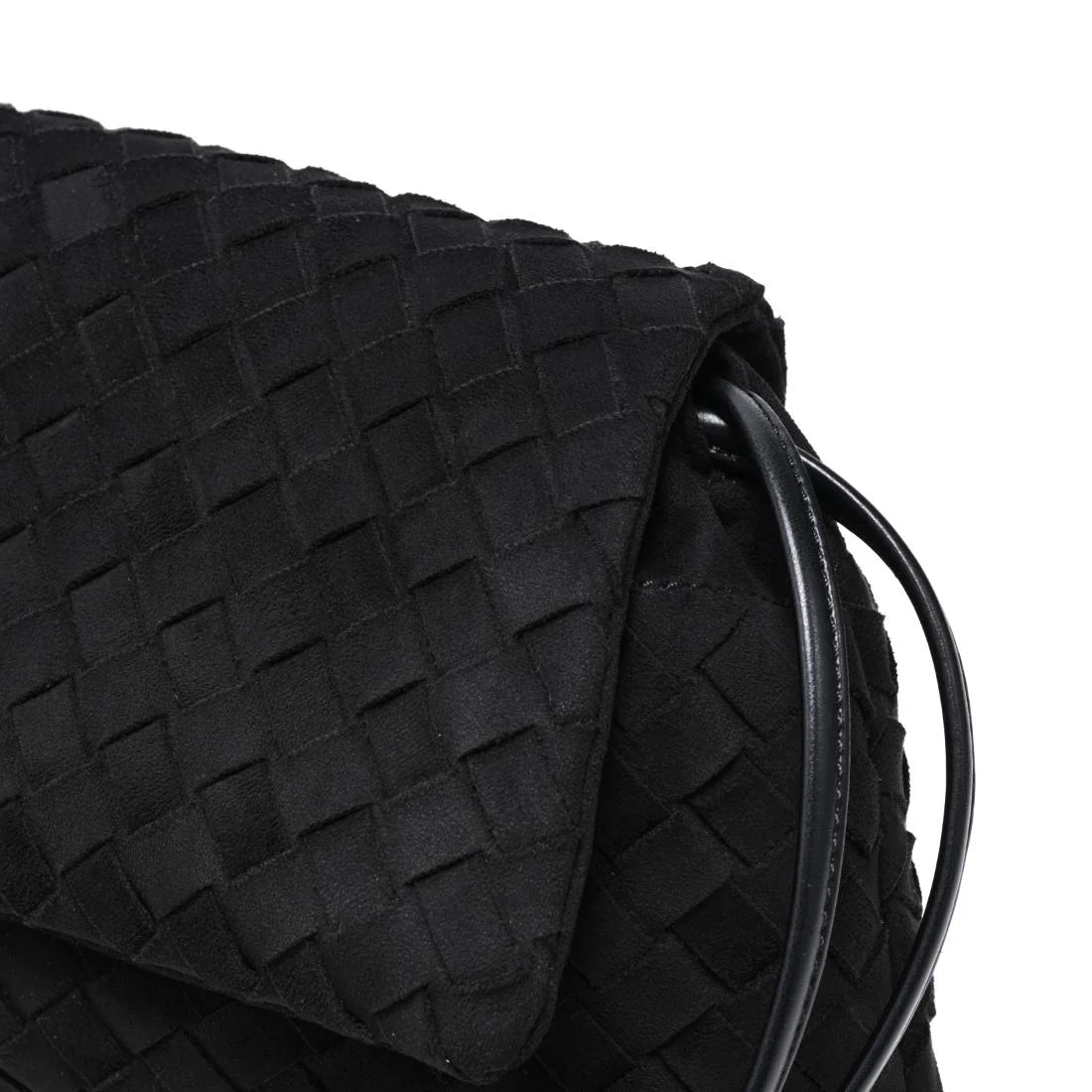 Faux Suede Salem Black Bag - 606River