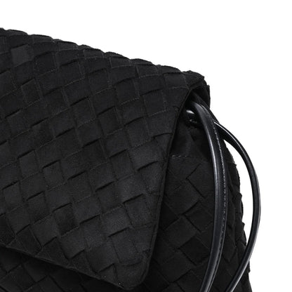 Faux Suede Salem Black Bag - 606River
