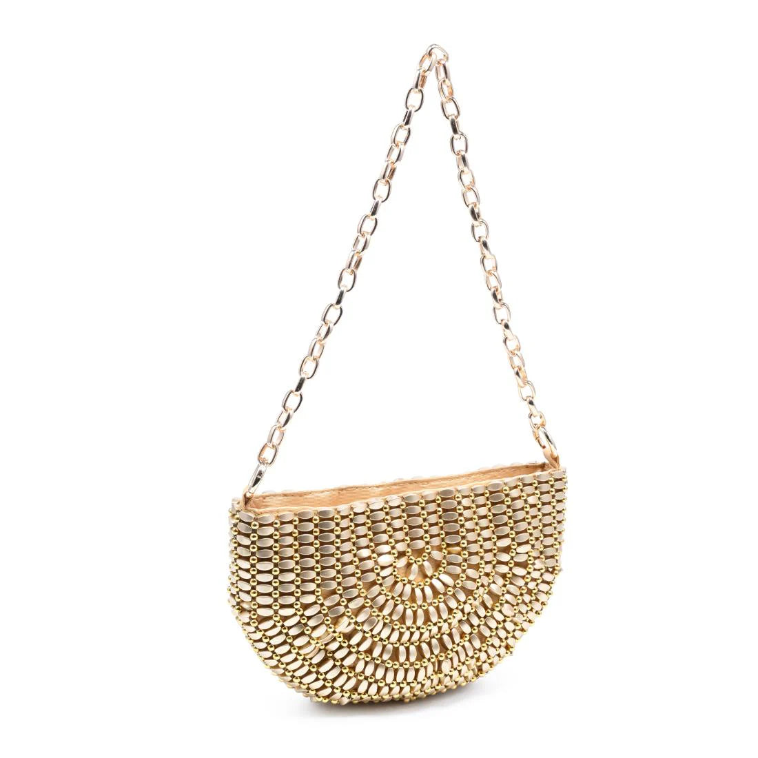 Gold Beaded Evening Bag - 606River