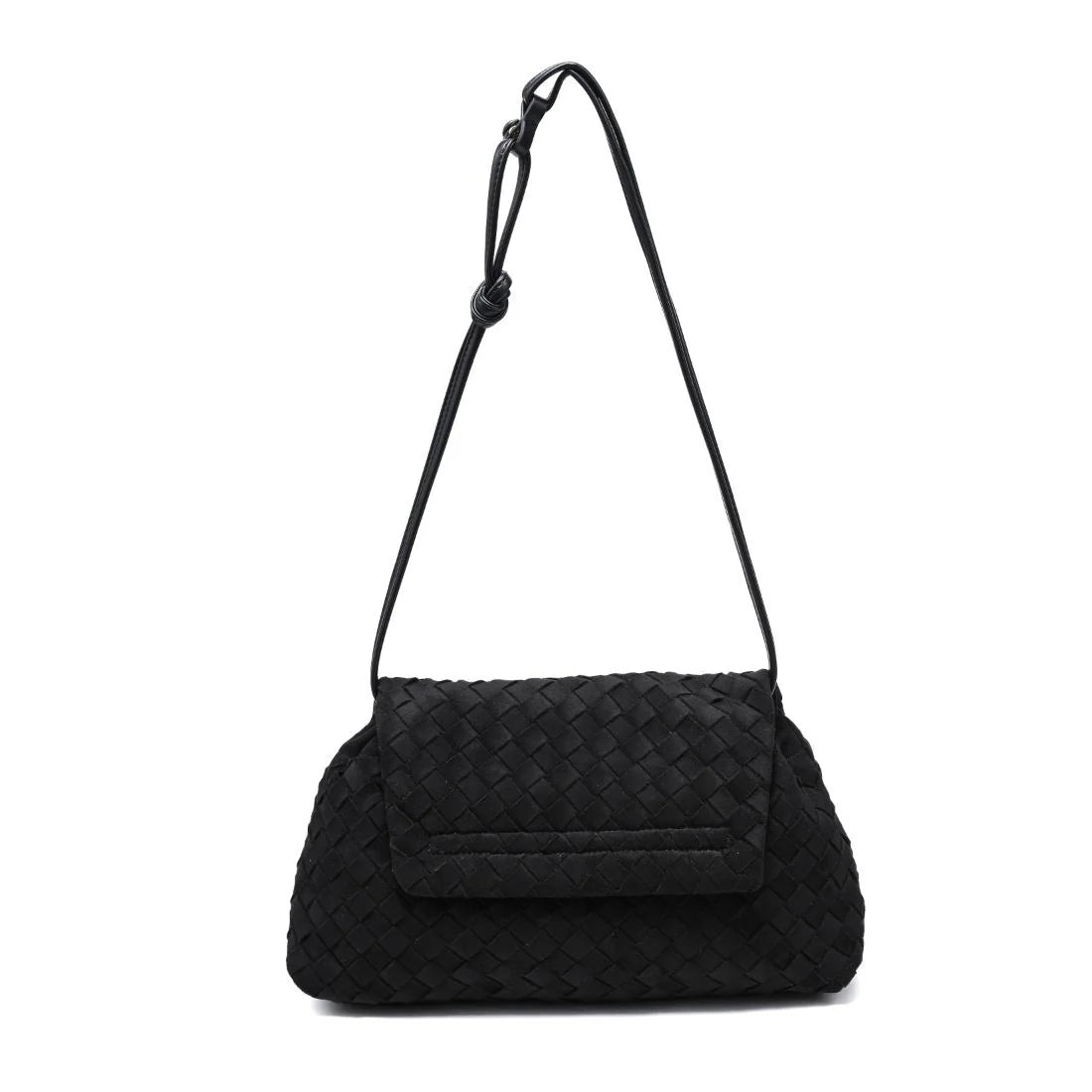 Faux Suede Salem Black Bag - 606River