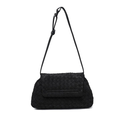 Faux Suede Salem Black Bag - 606River